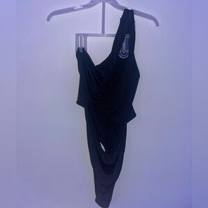 Black Criss Cross Bodysuit